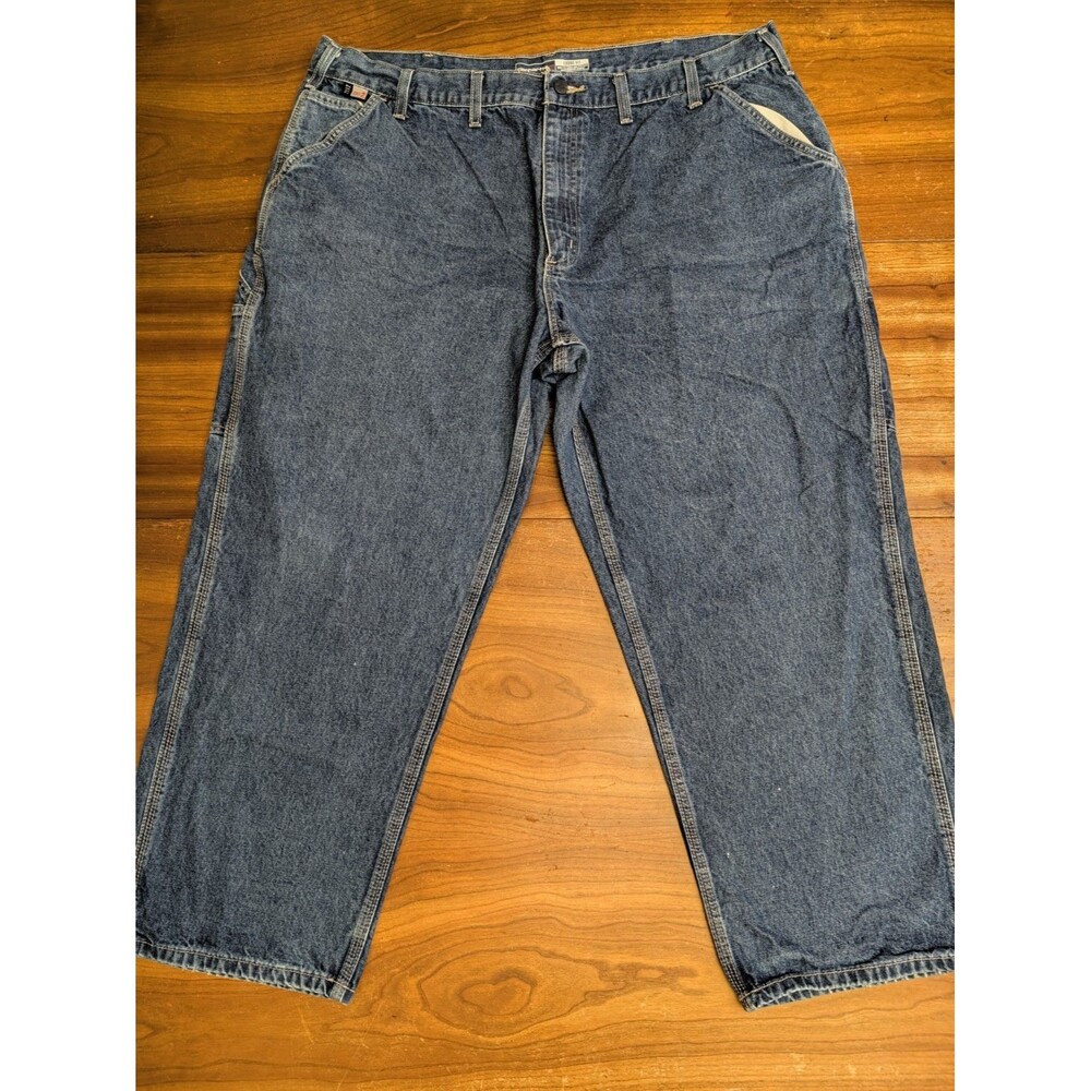 Carhartt FRB13-DNM FR Carpenter Jeans Mens 42x30 Blue Denim Flame Resistant